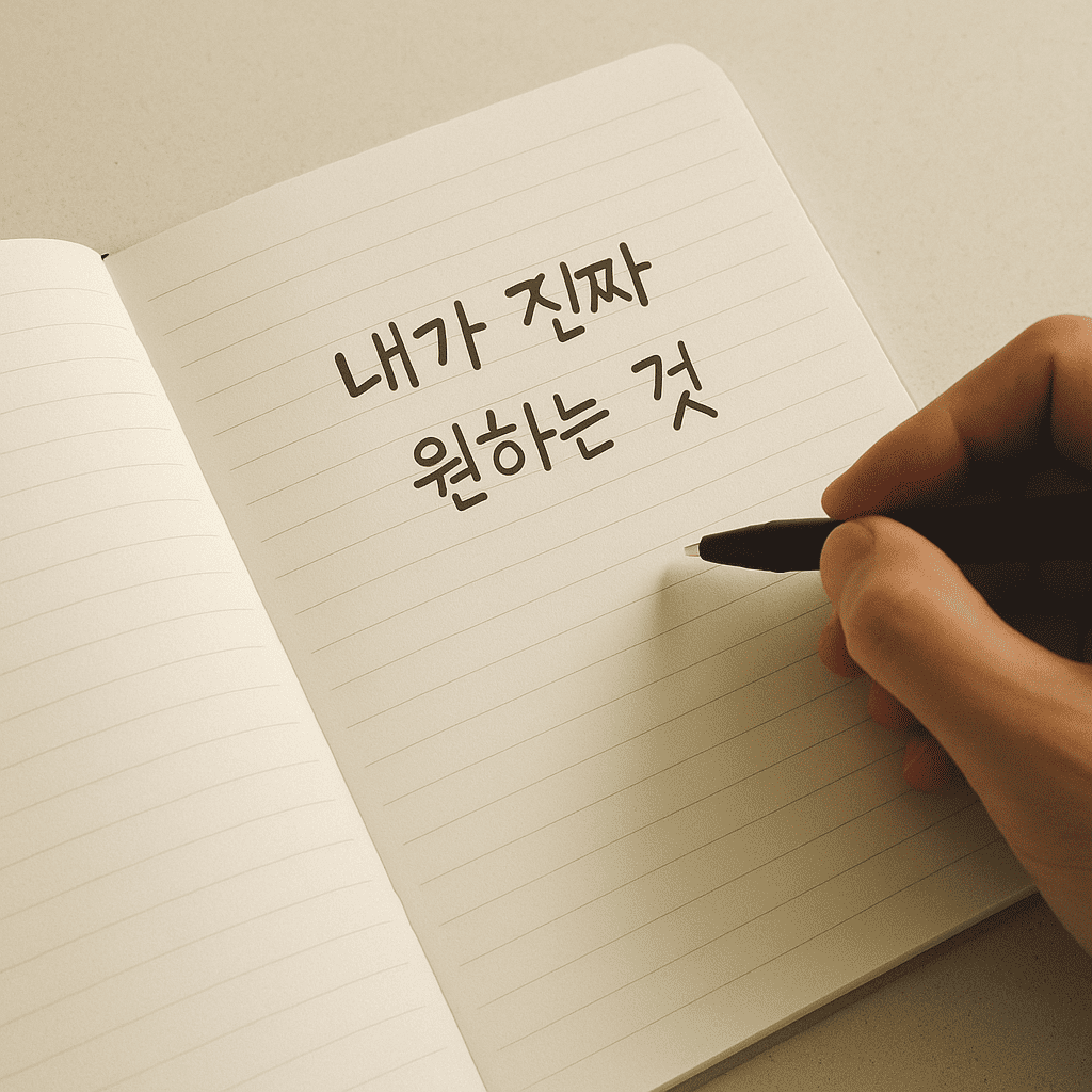내가 진짜 원하는 것’을 적는 이 순간, 실천이 시작되고 자기이해가 깊어집니다.내가 진짜 원하는 것’을 적는 이 순간, 실천이 시작되고 자기이해가 깊어집니다.
